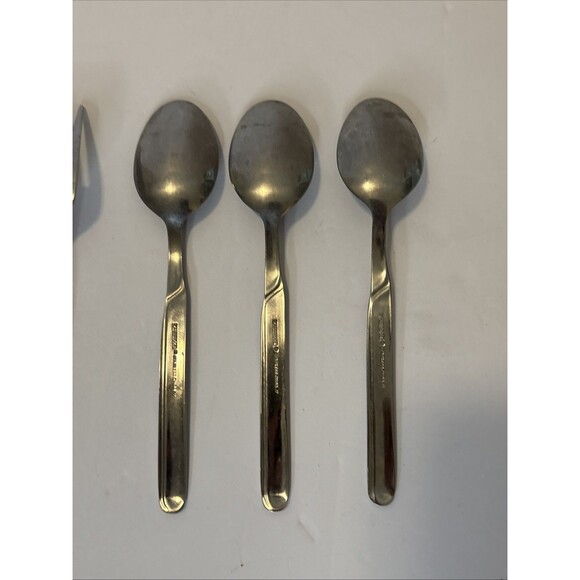 Cambridge PAIGE Stainless Glossy Silverware  Flatware Set Of 5 - Picture 9 of 16